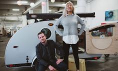 Lily Taylor and her boyfriend, Kevin, at her family's RV plant. Kevin supported Lily through her difficult cervical cancer treatment and recovery.